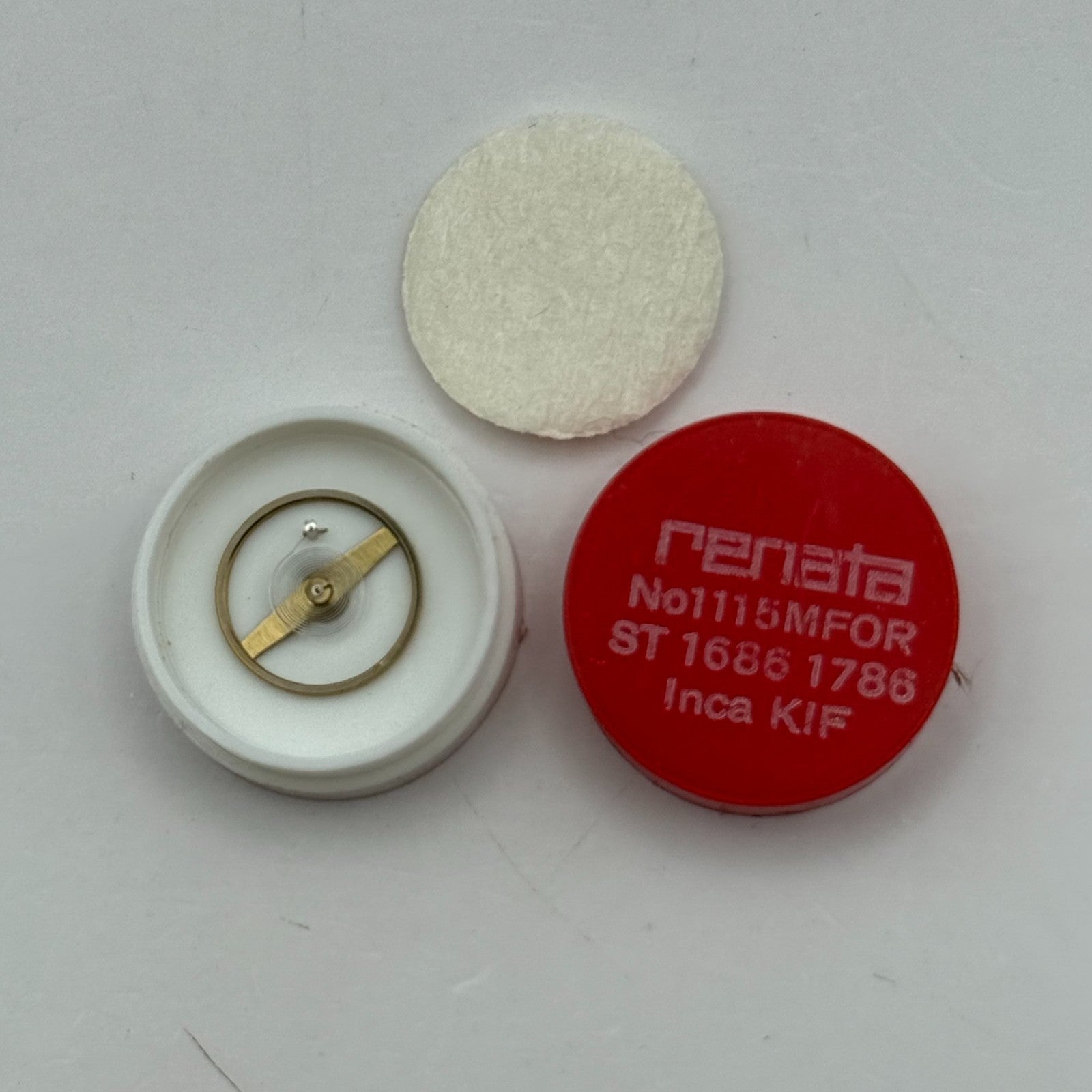 ST 1686 1786 Balance Wheel Complete And Spring  1115 M Watch Movement Parts NOS