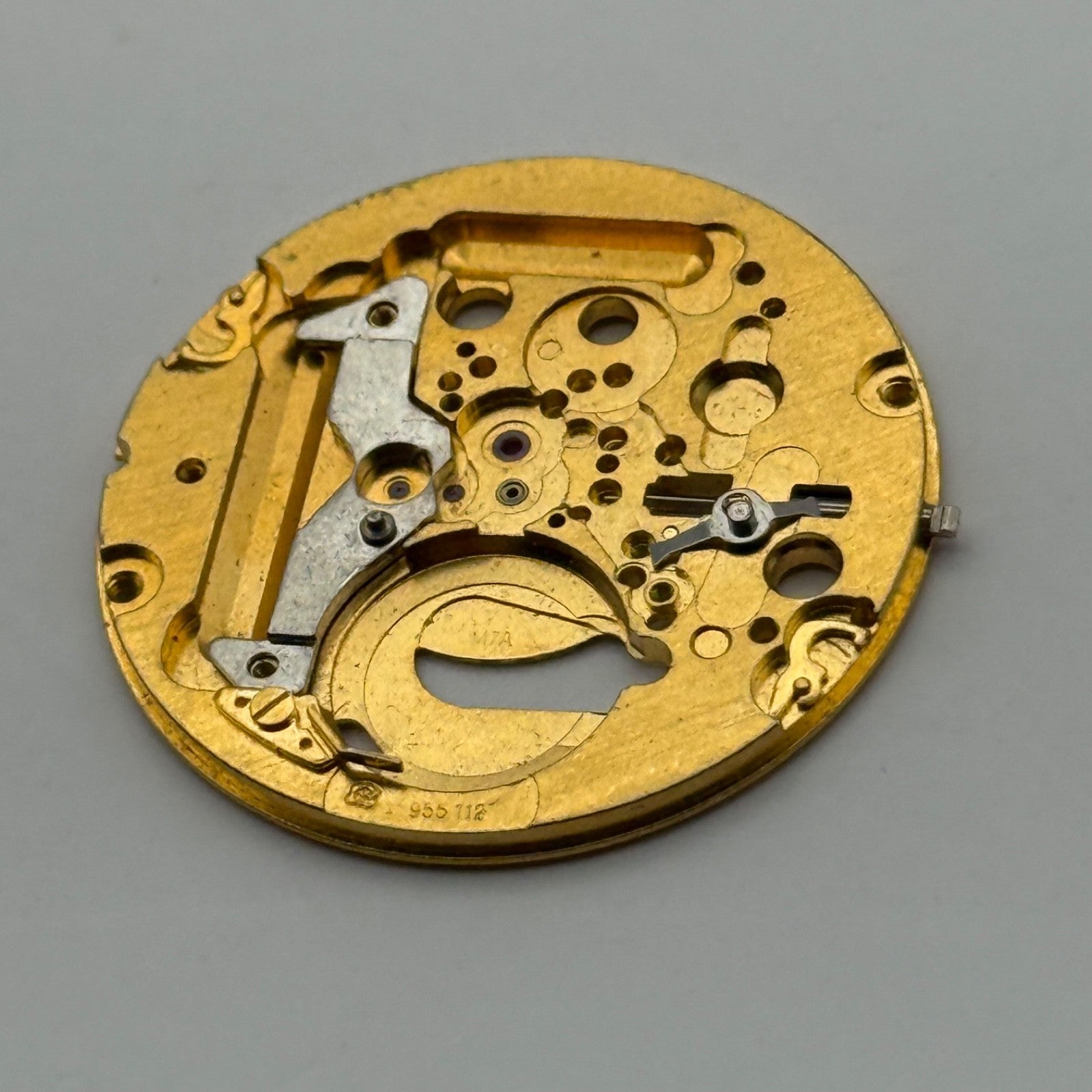 ETA 955.112 Watch Movement Main Plate Quartz Vintage Swiss Parts Repair 26.1mm