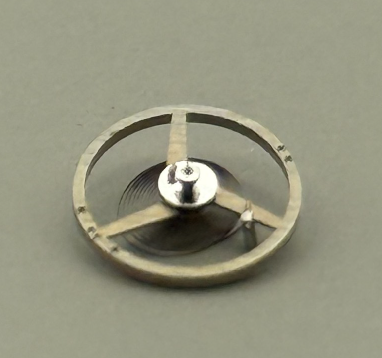 FHF 57 Balance Wheel Complete And Spring 6¾’’’ 1611 M Watch Movement Parts NOS