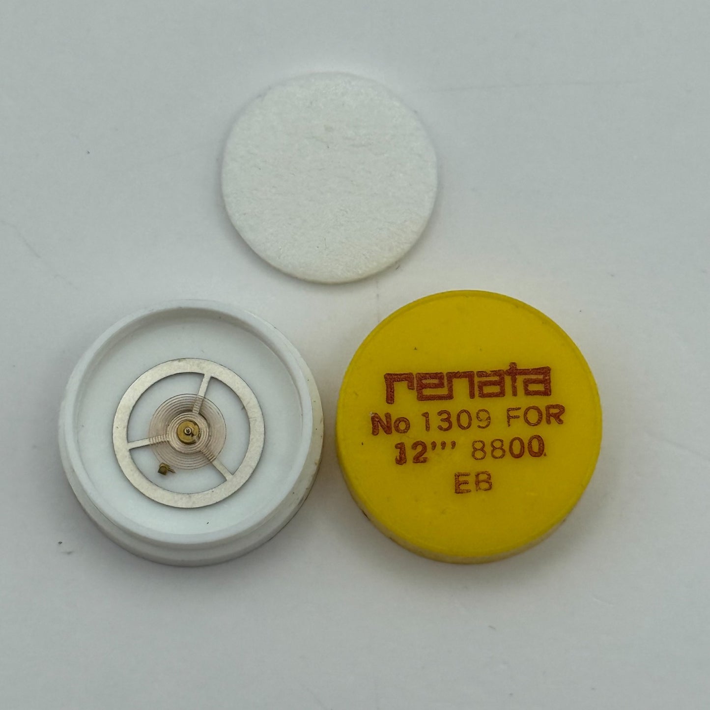 EB 8800 Balance Wheel Complete And Spring 12’’’ 1309 Watch Movement Parts NOS