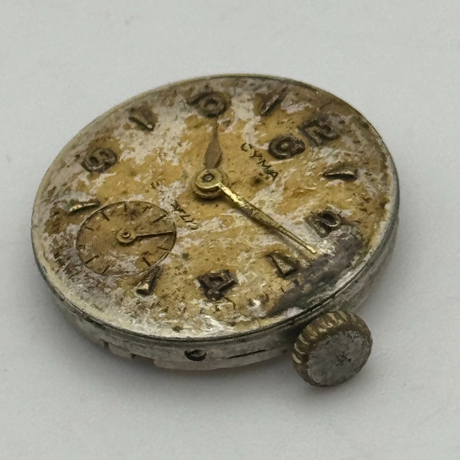 19.7mm Cyma R.424 Sub Seconds Manual Wind Watch Movement Swiss Vintage PARTS