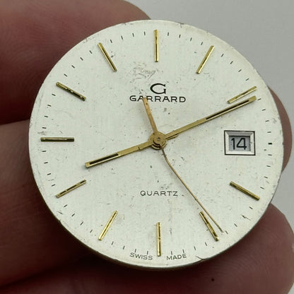 31.5mm Men’s Garrard ETA 555.115 Quartz Watch Movement Vintage PARTS SPARES