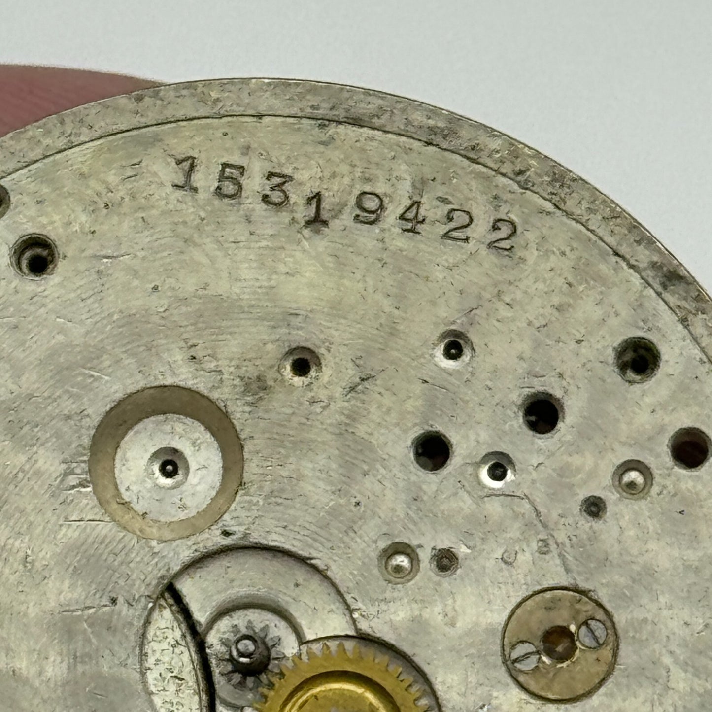 43mm Vintage Stayte 15 Jewels Swiss Made Pocket Watch Movement PARTS REPAIR