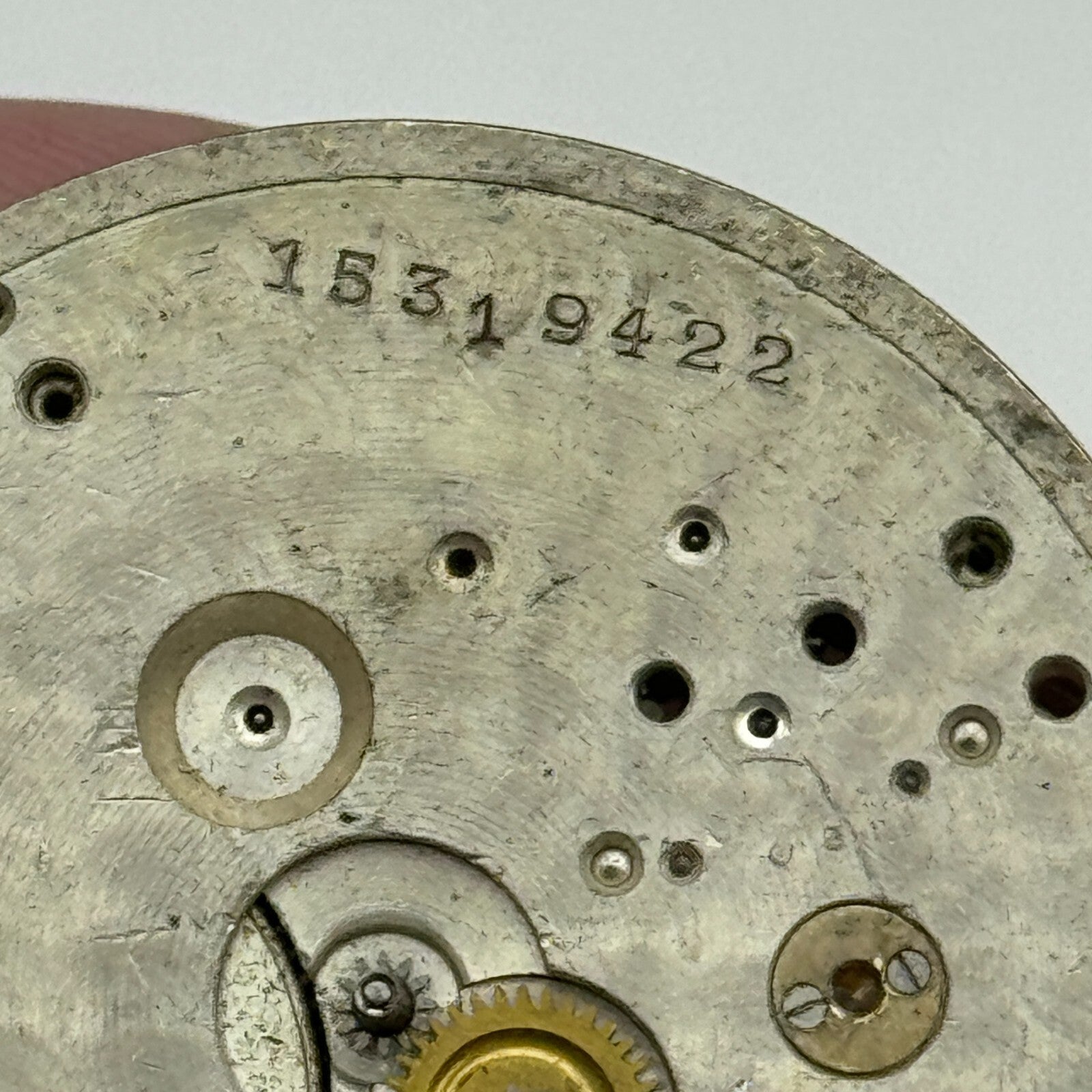 43mm Vintage Stayte 15 Jewels Swiss Made Pocket Watch Movement PARTS REPAIR