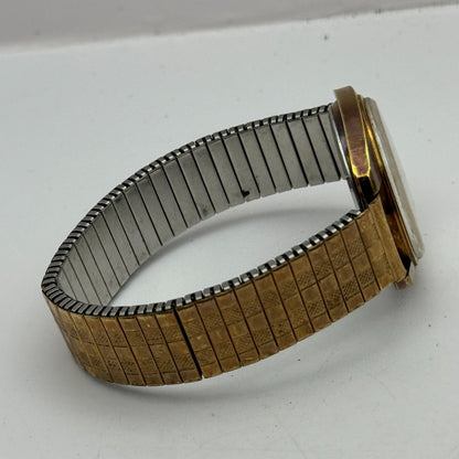 34mm Men’s Vintage Excalibur Tissot 781-1 Manual Wind Gold Plated Watch PARTS