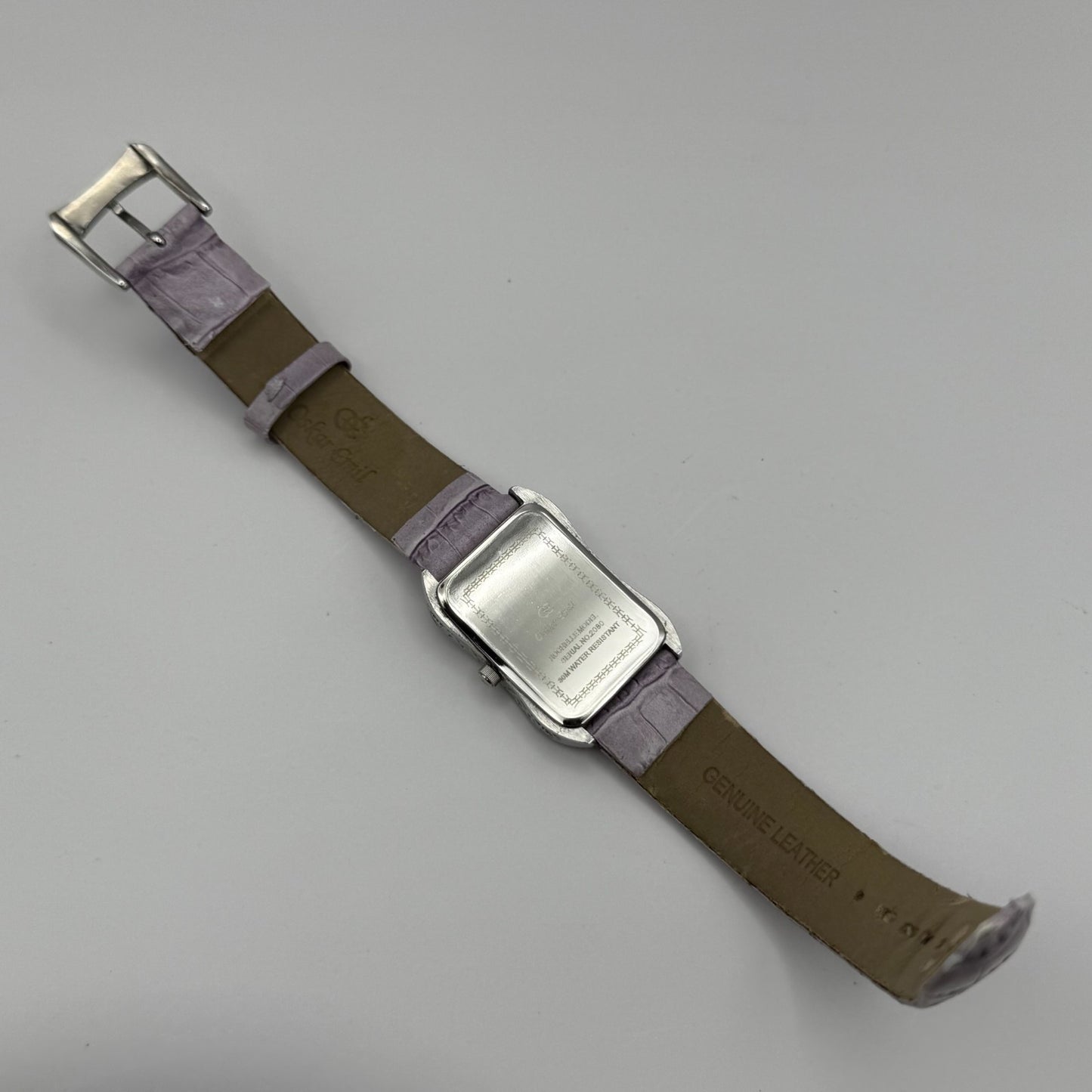 Oskar Emil Ladies Swiss Quartz Watch Crystal Bezel Leather Strap Working 25mm