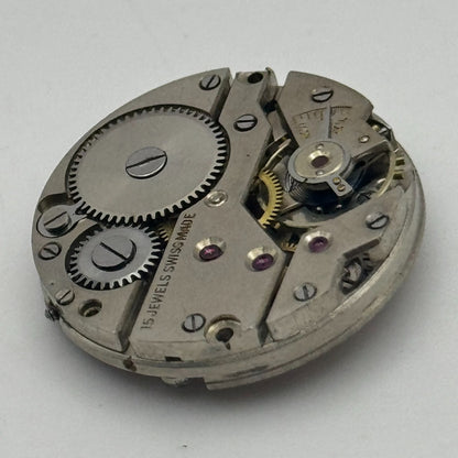 23.6mm Arogno A 150 Manual Wind 15 Jewels Vintage Swiss Watch Movement PARTS