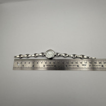 R Ladies Quartz Watch Silver Tone Bracelet Working 22mm New Battery