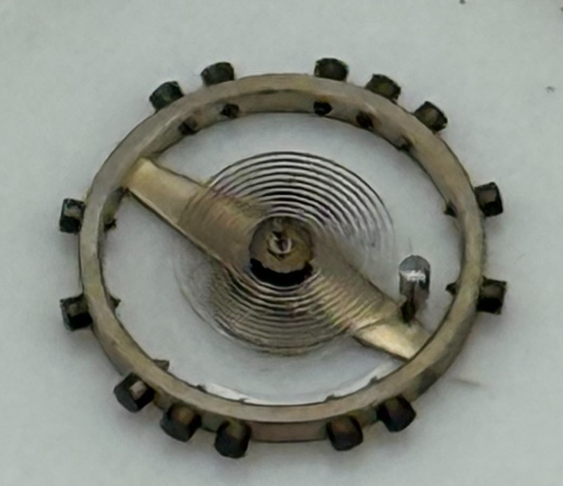 Felsa 4062 Balance Wheel Complete And Spring  1245 M Watch Movement Parts NOS
