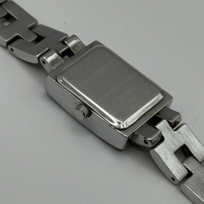 Hamnett Ladies Quartz Watch Butterfly Dial Silver Tone Bracelet Working 19mm