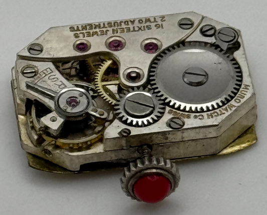 13mm Running Muro Watch Co Art Deco Manual Wind Red Crown Watch Movement PARTS