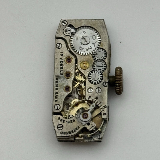 10mm Ladies Cyma Ref 354 Tank Wristwatch Movement Balance Intact Parts Repair