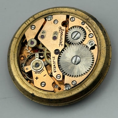 AS 1002 984 Watch Movement Accurist President Manual Wind Vintage Parts 29.7mm