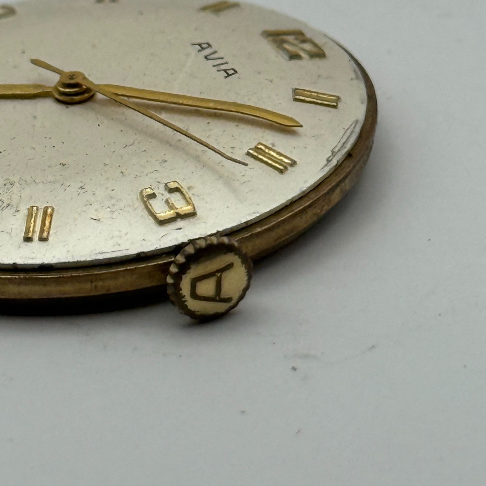 Avia AS 1538 1539 Watch Movement Running Manual Wind Vintage Parts Repair 31mm