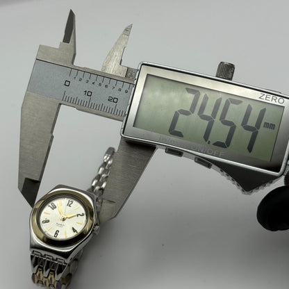 2007 Swatch Irony Ladies Quartz Watch Two-Tone Bracelet Swiss 24mm PARTS REPAIR