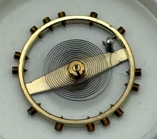 FHF 70 Balance Wheel Complete And Spring  10½’’’ 201 M Watch Movement Parts NOS