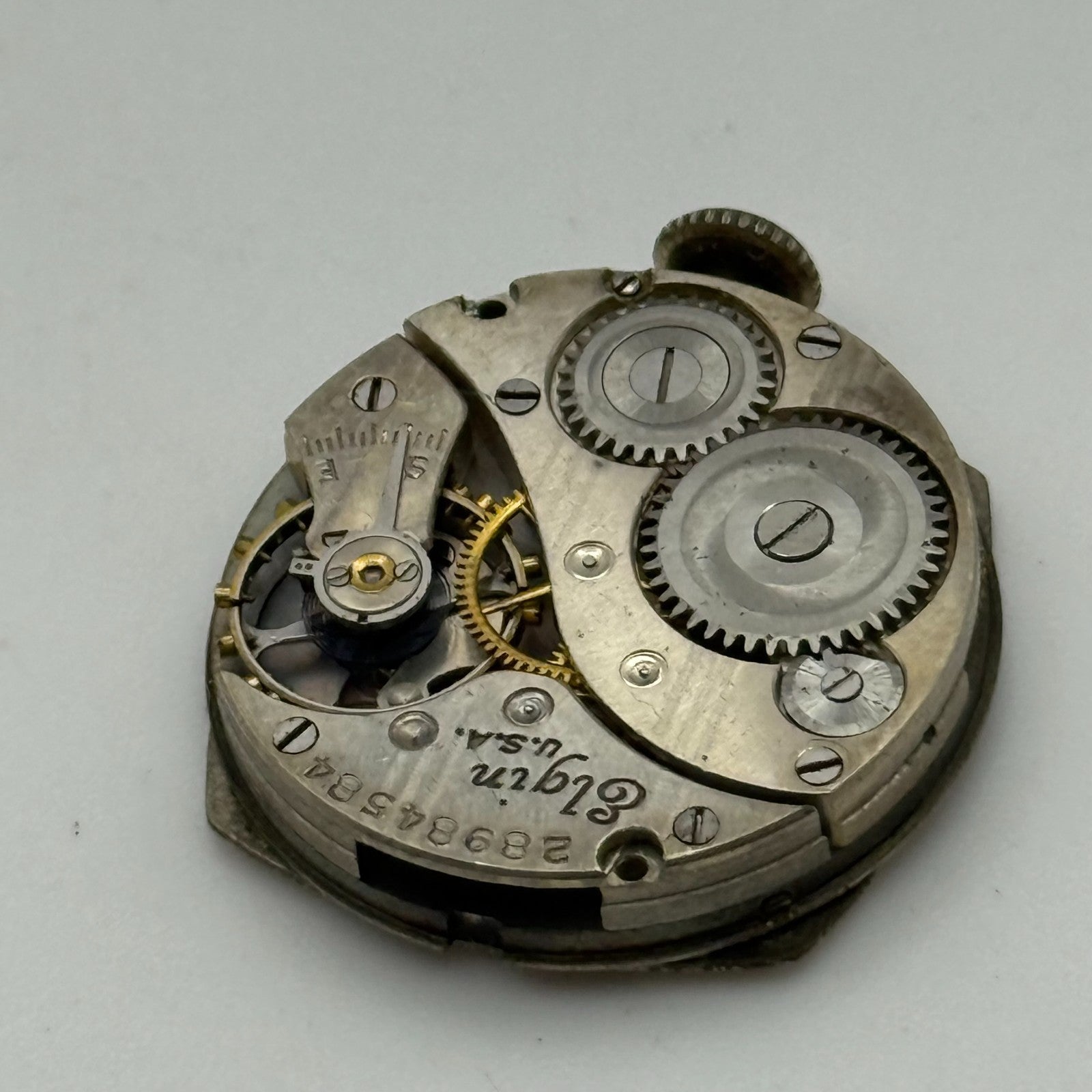 1926 Vintage 10/0s Elgin 447 Model 4 American Watch Movement PARTS REPAIR SPARES