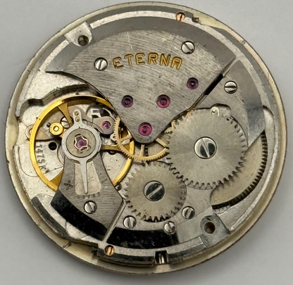 Eterna 1475K Watch Movement Garrard Manual Wind Vintage Swiss Parts 27.8mm