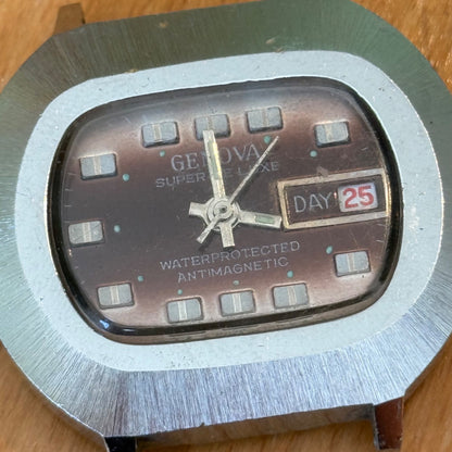 39mm Men's Vintage Genova Super De Luxe Day Let San Hong Manual Watch PARTS