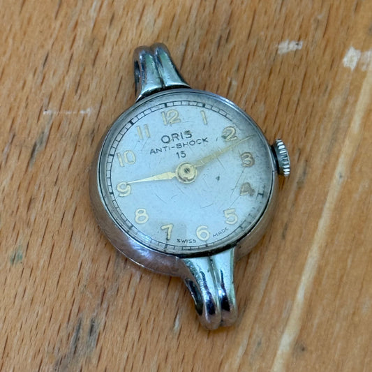 21mm Vintage Oris 491KIF Anti-Shock 15 Jewels Manual Wind Watch PARTS / REPAIR