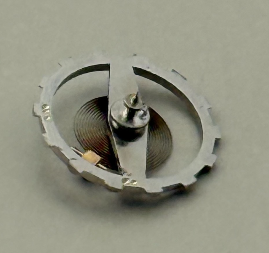 Lanco 576 Balance Wheel Complete And Spring  5’’’ PL Watch Movement Parts NOS