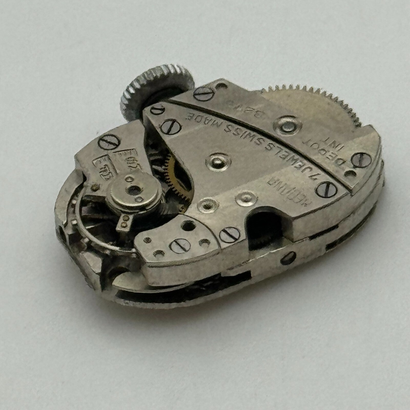 12.8mm Balance Ok Medana 8275 Manual Wind 7 Jewel Swiss Watch Movement PARTS