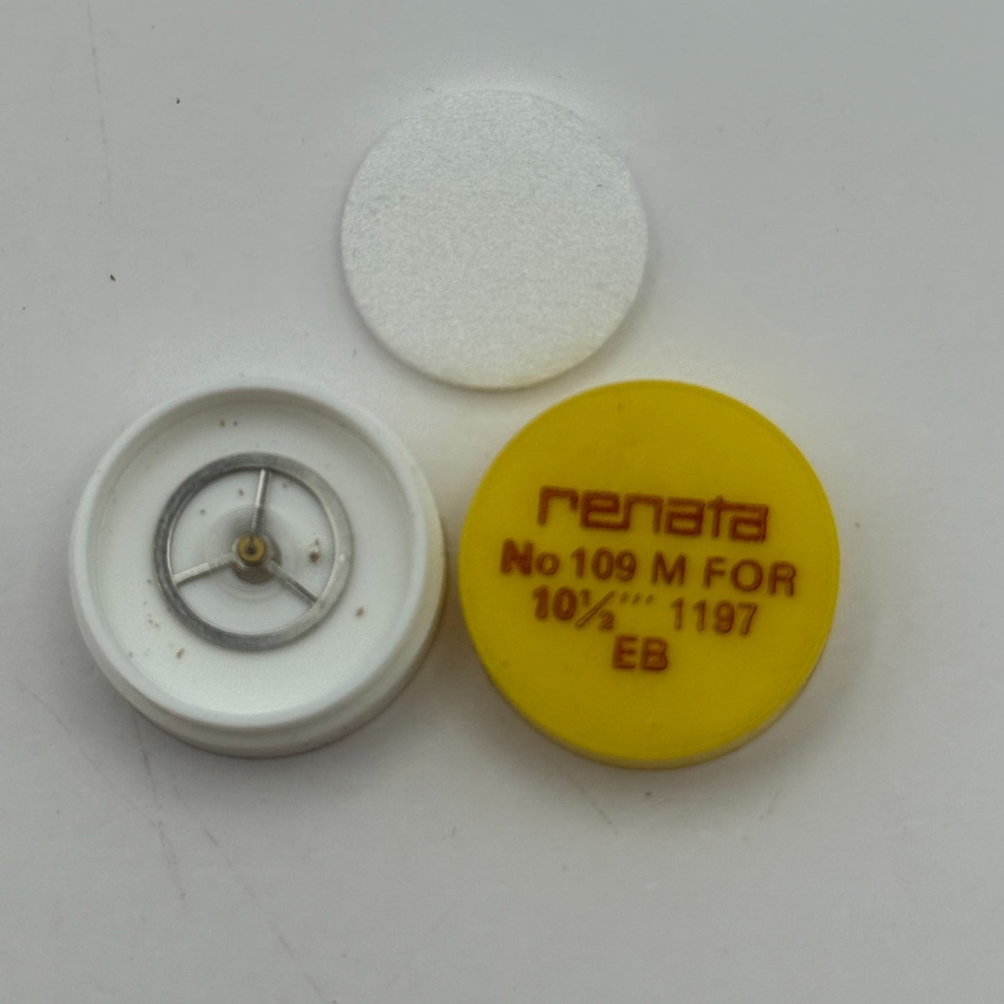 EB 1197 Balance Wheel Complete And Spring 10½’’’ 109 M Watch Movement Parts NOS