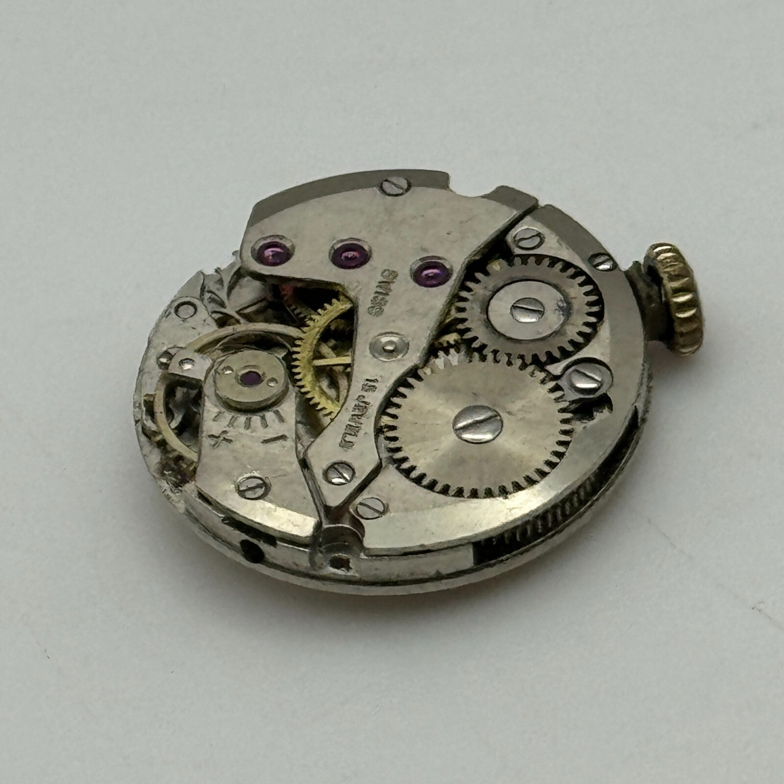 17.5mm Ladies Avia Felsa F 4023 Manual Wind Watch Movement Swiss Vintage PARTS