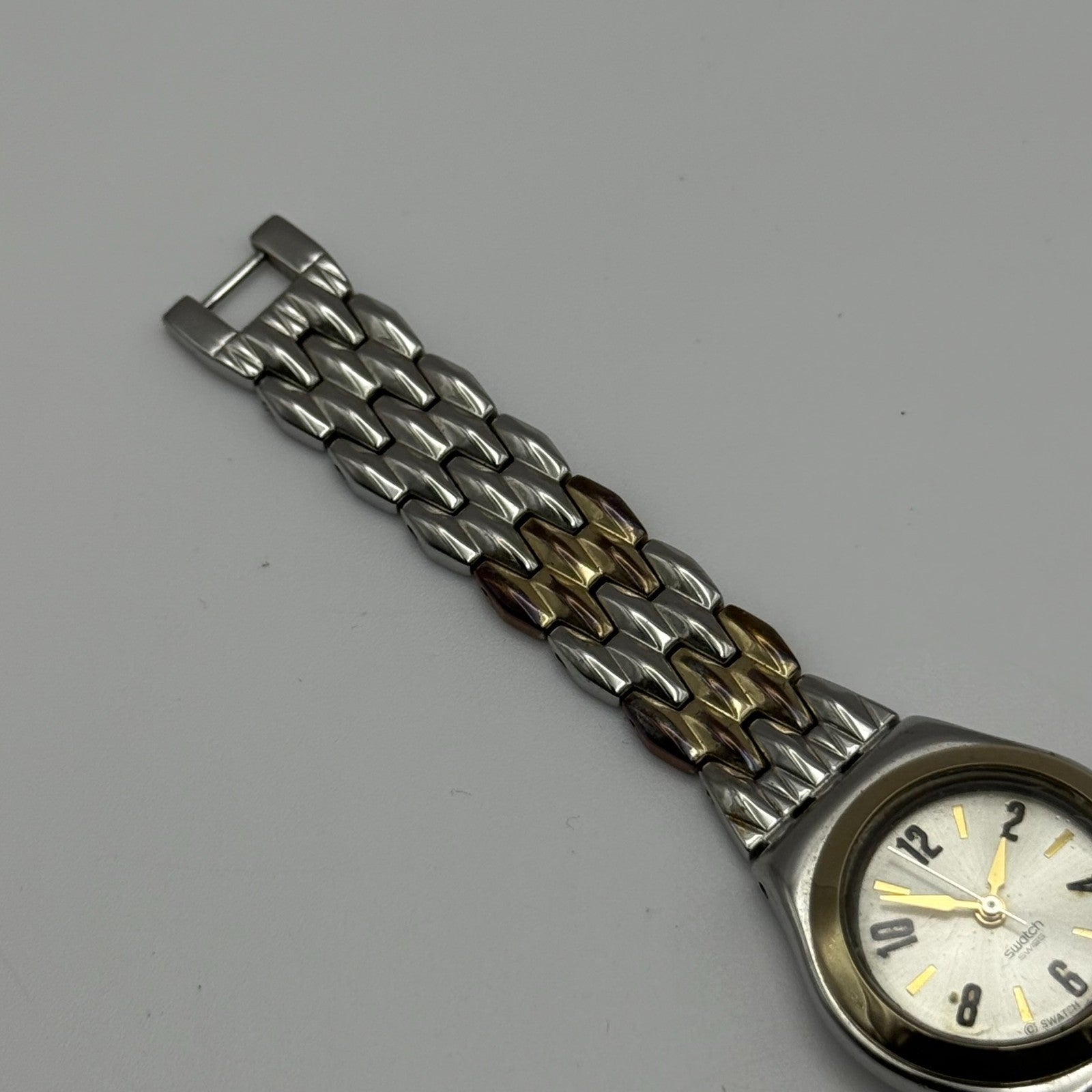 2007 Swatch Irony Ladies Quartz Watch Two-Tone Bracelet Swiss 24mm PARTS REPAIR
