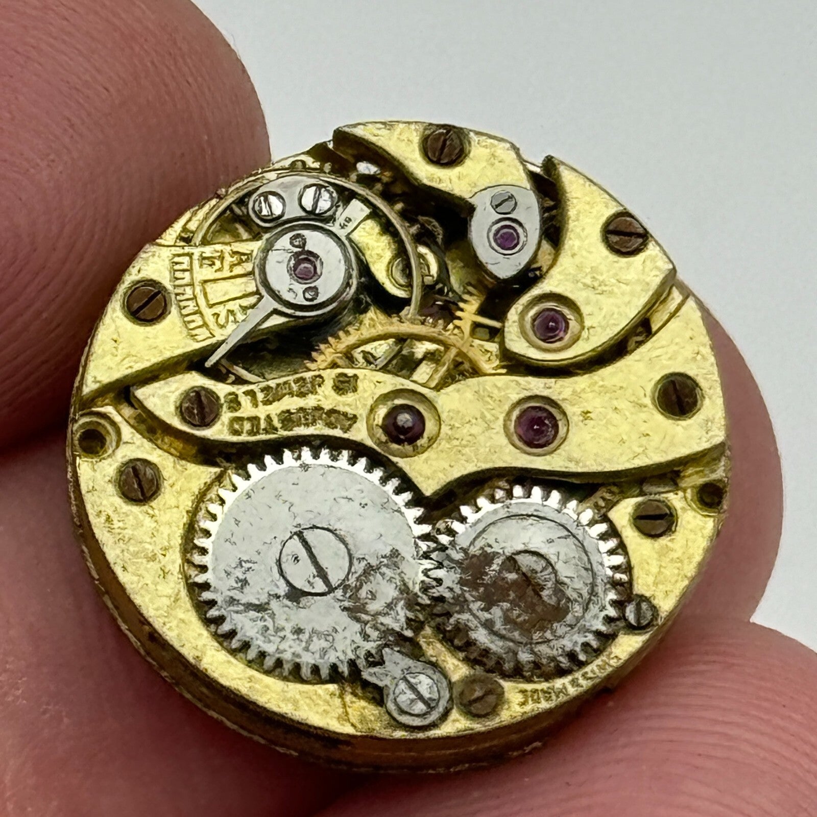 19.8mm Mappin 18 Jewels Sub Seconds Manual Wind Trench Watch Movement PARTS