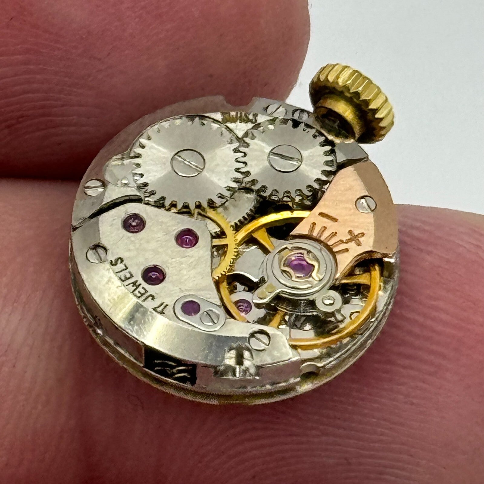 15.5mm Ladies Running Garrard ETA 2412 Manual Wind Watch Movement PARTS SPARES