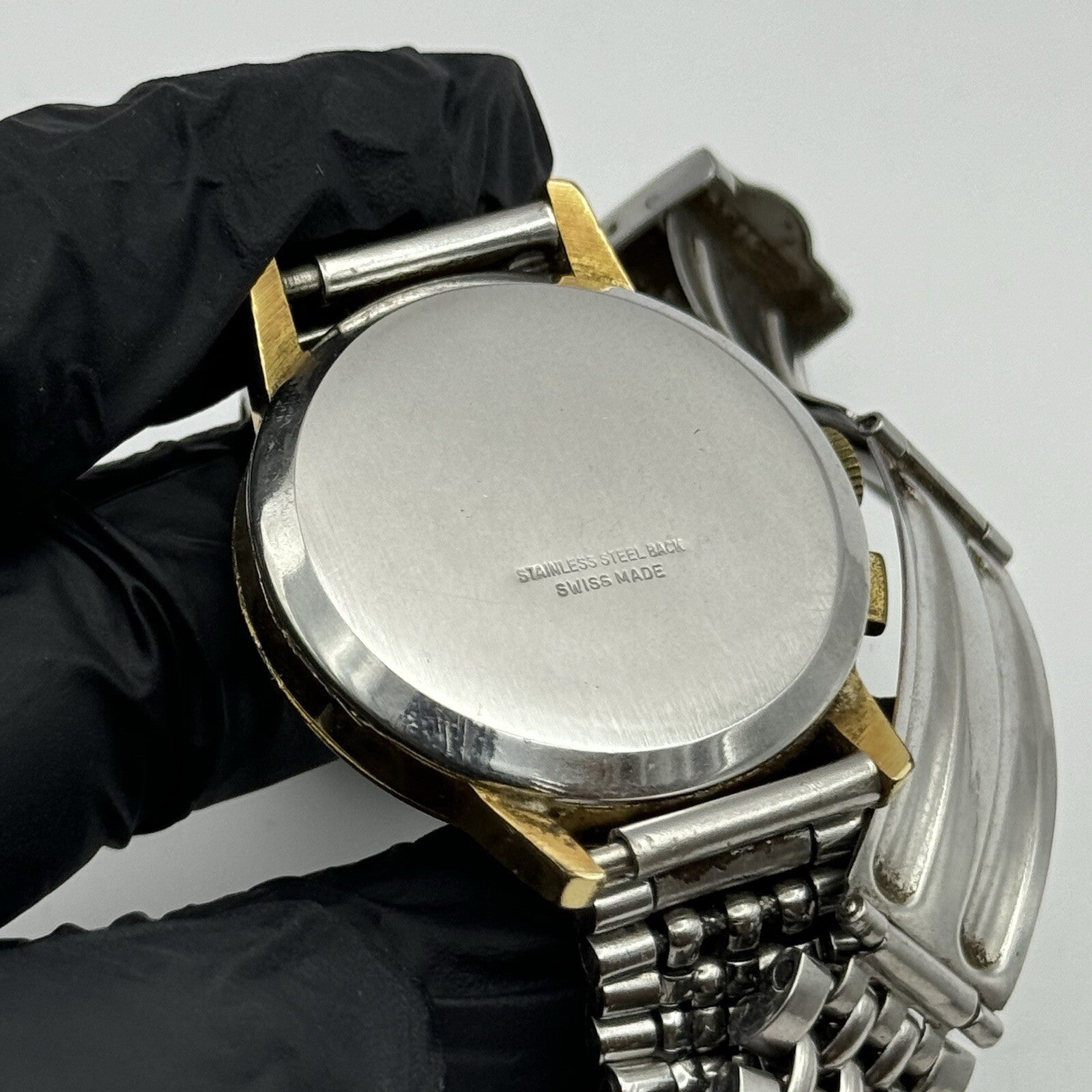 Vintage Swiss Emperor Valjoux 7730 Chronograph Watch Ollech & Wajs TO RESTORE