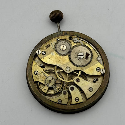 46.1mm Open Face Swiss Balance Ok Pocket Watch Movement PARTS REPAIR