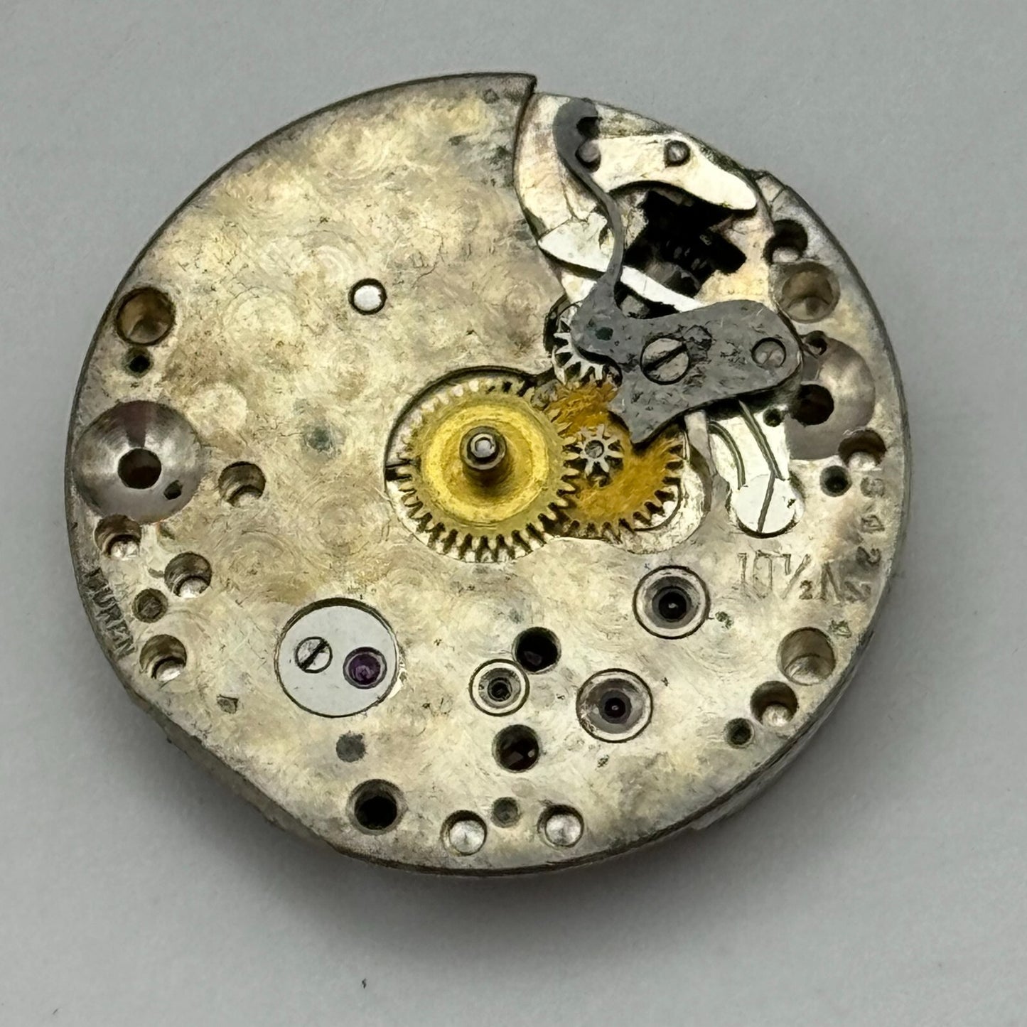 23.6mm Buren A Grand Prix 10 1/2N Manual Wind Swiss Watch Movement PARTS SPARES