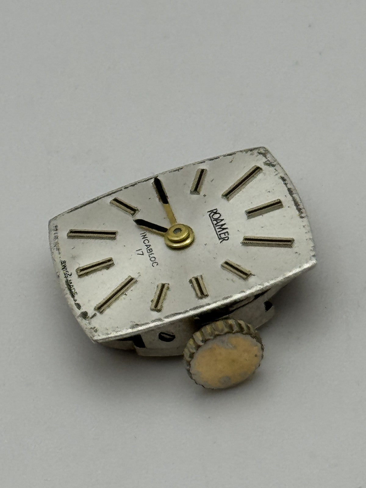 13mm Vintage Roamer MST 466 Manual Wind Swiss Watch Movement PARTS REPAIR