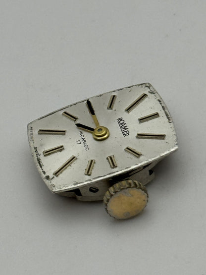 13mm Vintage Roamer MST 466 Manual Wind Swiss Watch Movement PARTS REPAIR
