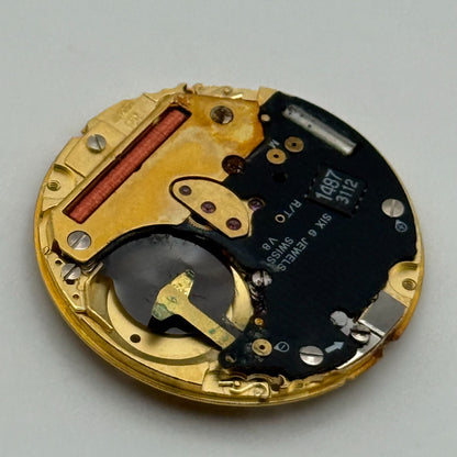 ETA 255.411 Quartz Watch Movement 6 Jewels Swiss Vintage Parts Repair 23.4mm