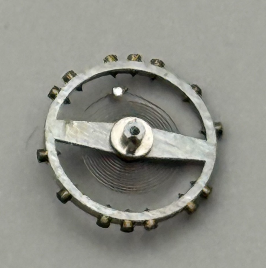 AS 1051 Balance Wheel Complete And Spring 5¼’’’ 34 M Watch Movement Parts NOS