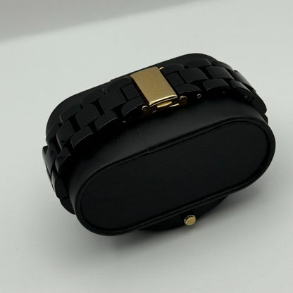 Nixon The Time Teller Acetate Men's Quartz Watch Black Japan Working 39mm