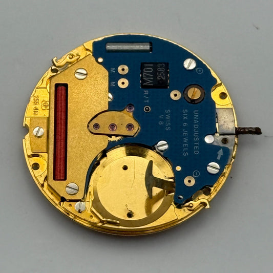 ETA 255.441 Quartz Watch Movement 6 Jewels Vintage Swiss Parts Repair 23.8mm