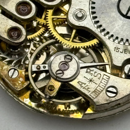 23.6mm Buren C 15 Jewels Balance Intact Manual Wind Swiss Watch Movement PARTS