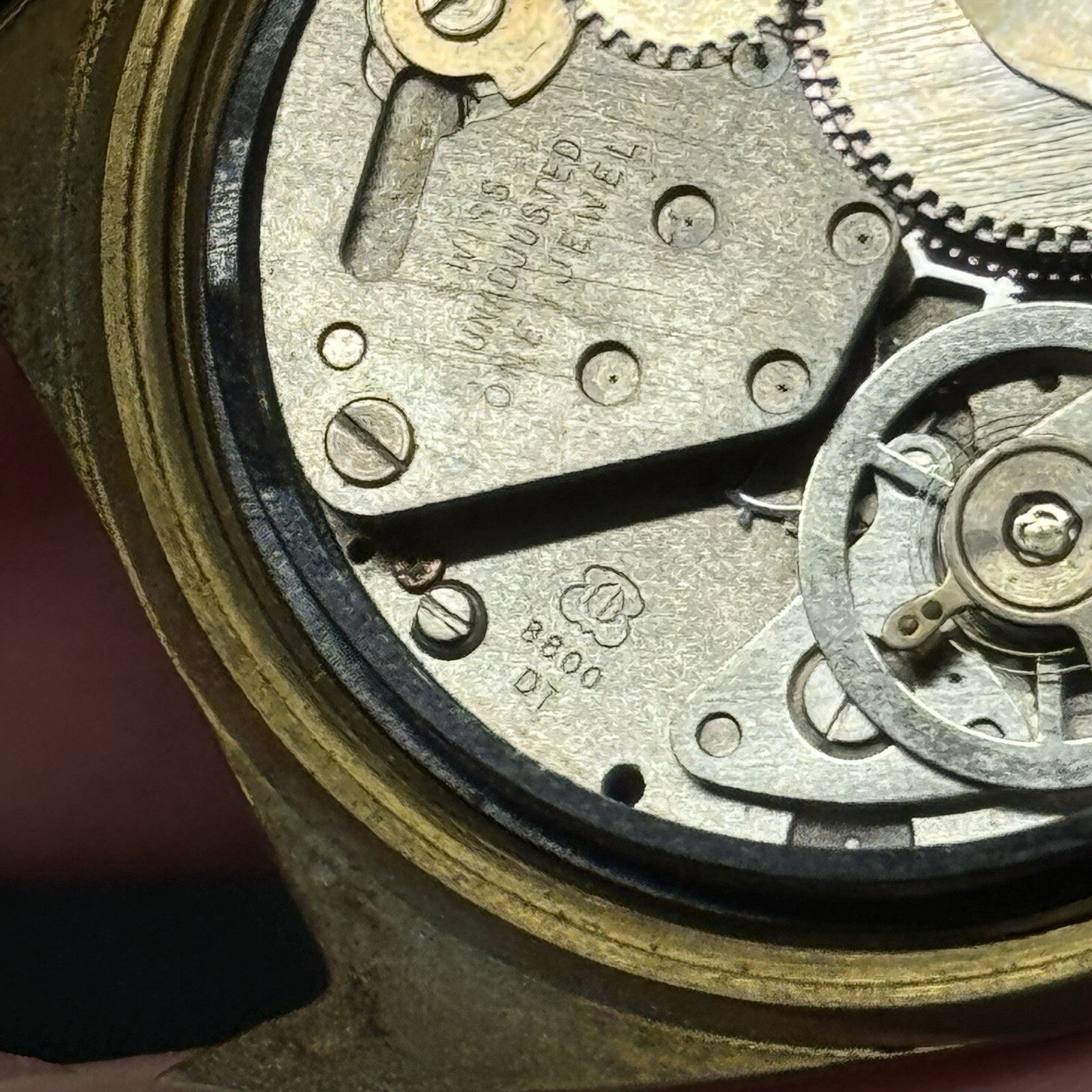 35mm Manual Wind Gents Vintage Newmark EB 8800 DT Movement Watch NON WORKING