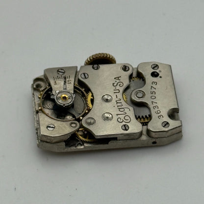 1937 Vintage 18/0s Elgin 488 Model 1 American Watch Movement PARTS REPAIR SPARES