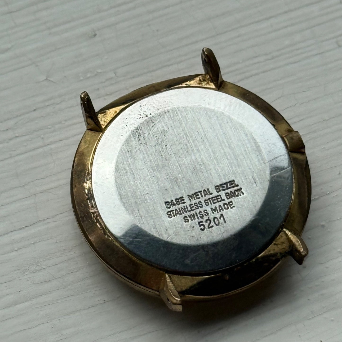 33mm Vintage Mystery Dial Peseux 7040 Balance Ok Manual Wind Watch PARTS REPAIR