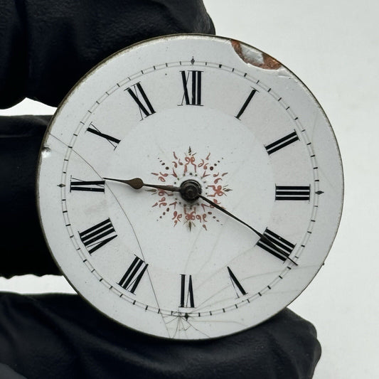 36.3mm Beautiful Patterned Dial Cylinder Watch Movement For Parts Repair