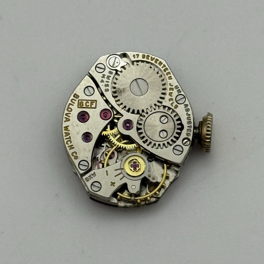 15.3mm Running Vintage Ladies Bulova 6CF Manual Wind Watch Movement PARTS REPAIR