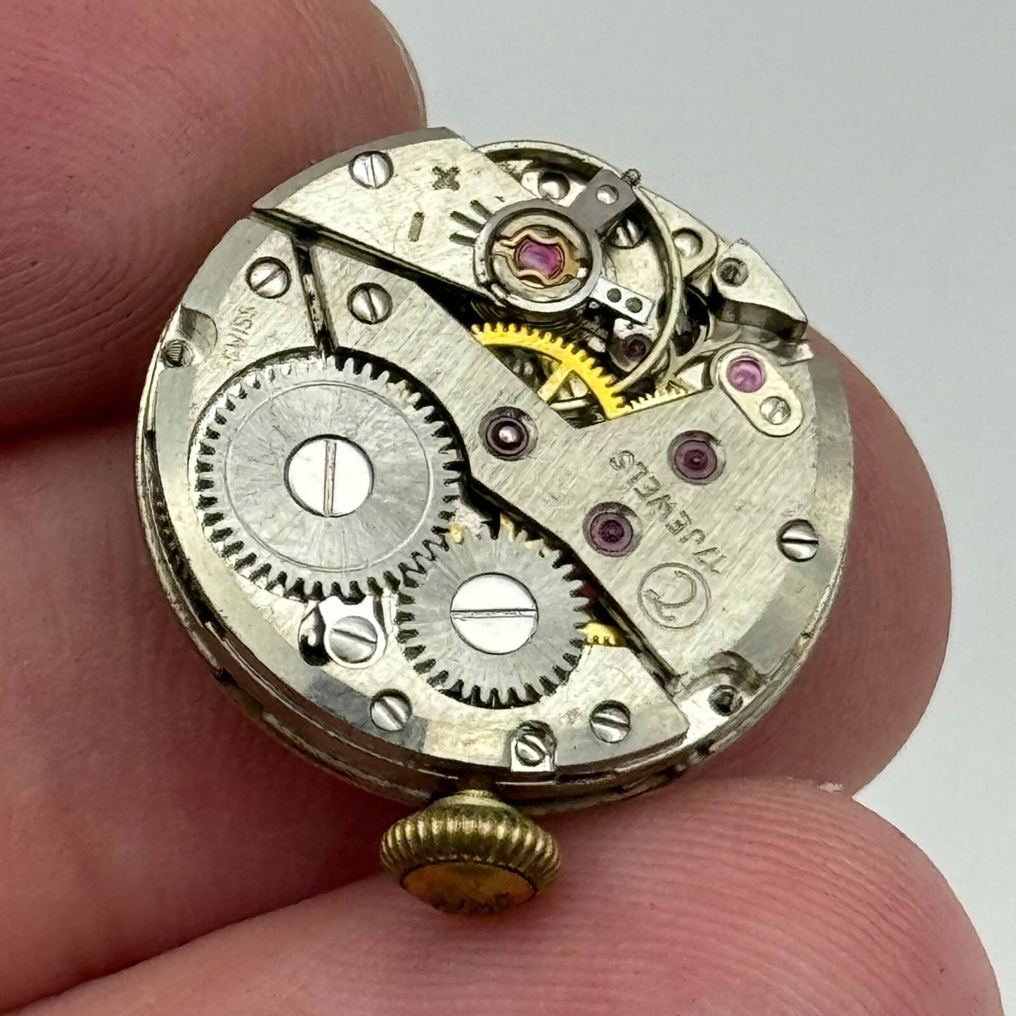 19.6mm Majex UT Unitas 6360 Runs Shortly Manual Wind Swiss Watch Movement PARTS