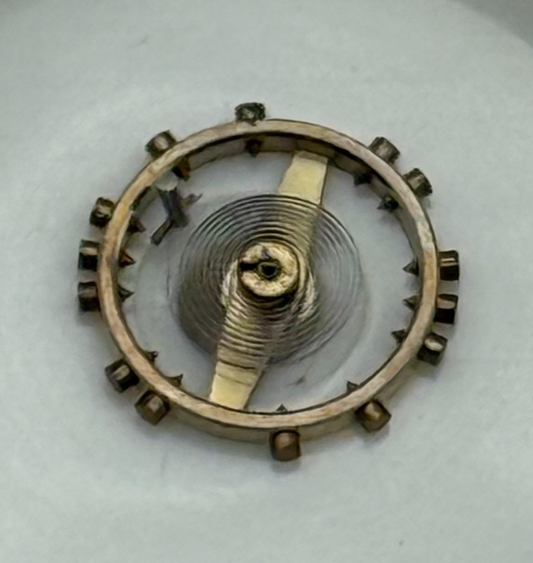 AS 1977-2 Balance Wheel Complete And Spring  1831 M Watch Movement Parts NOS