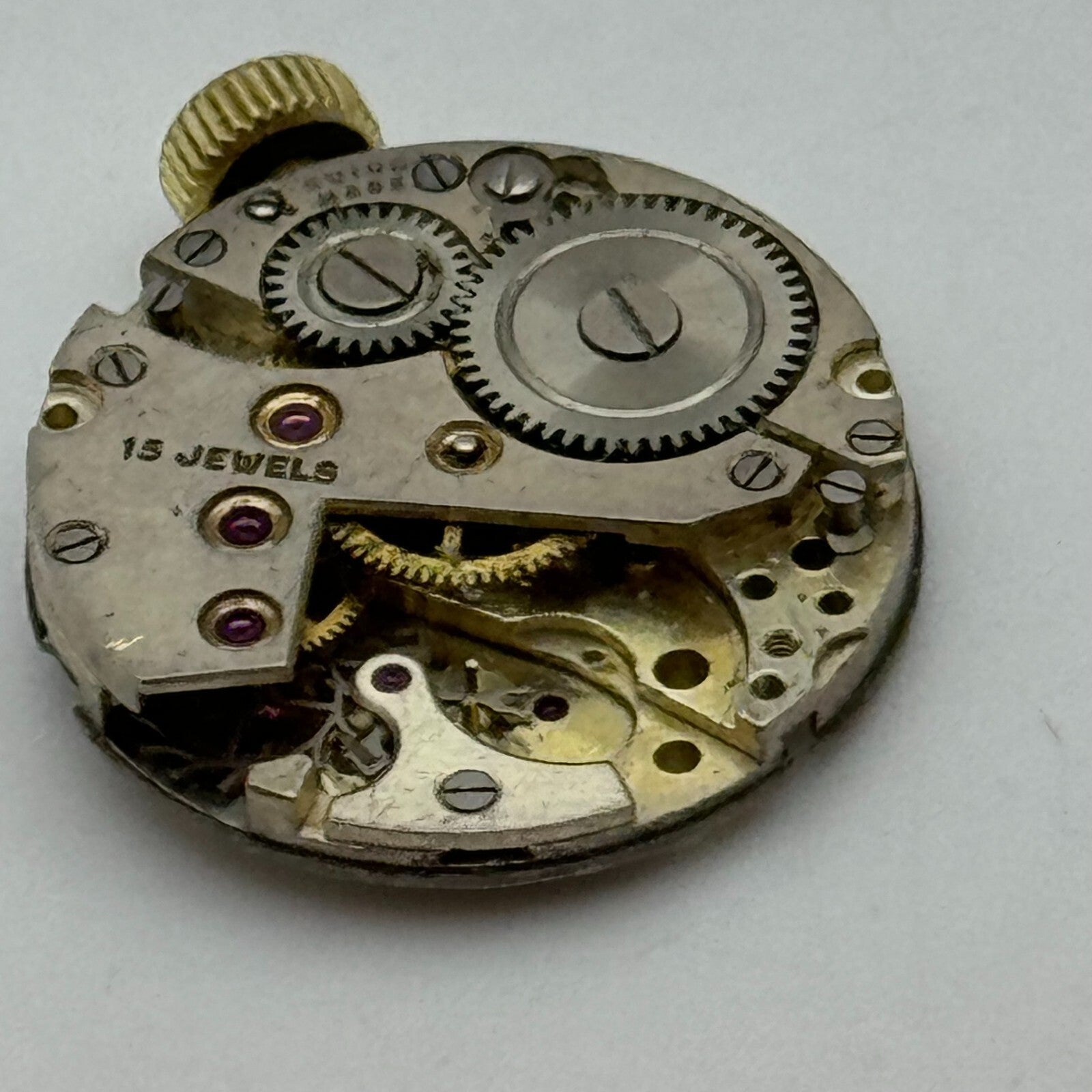 19.6mm AS 970 A Schild Manual Wind 15 Jewels Vintage Swiss Watch Movement PARTS