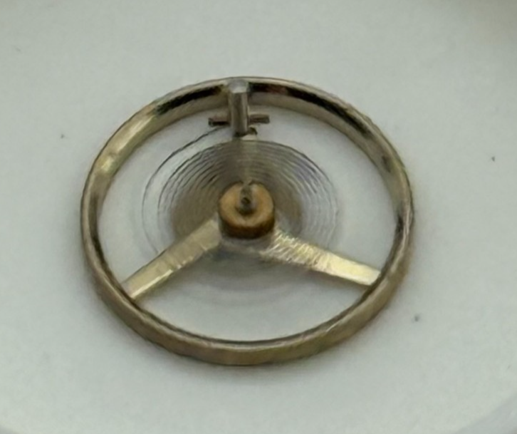 FHF 59-21 Balance Wheel Complete And Spring  1353 Watch Movement Parts NOS